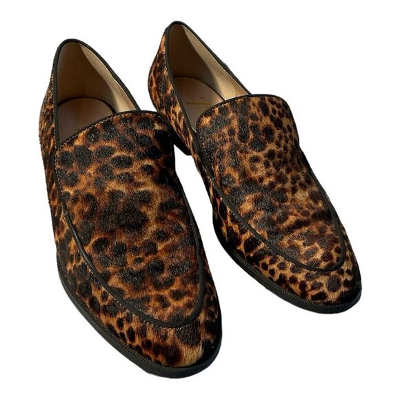 Zara Shoes - Zara Women’s Cow Furskin Leopard Print Loafers shoes Size 39